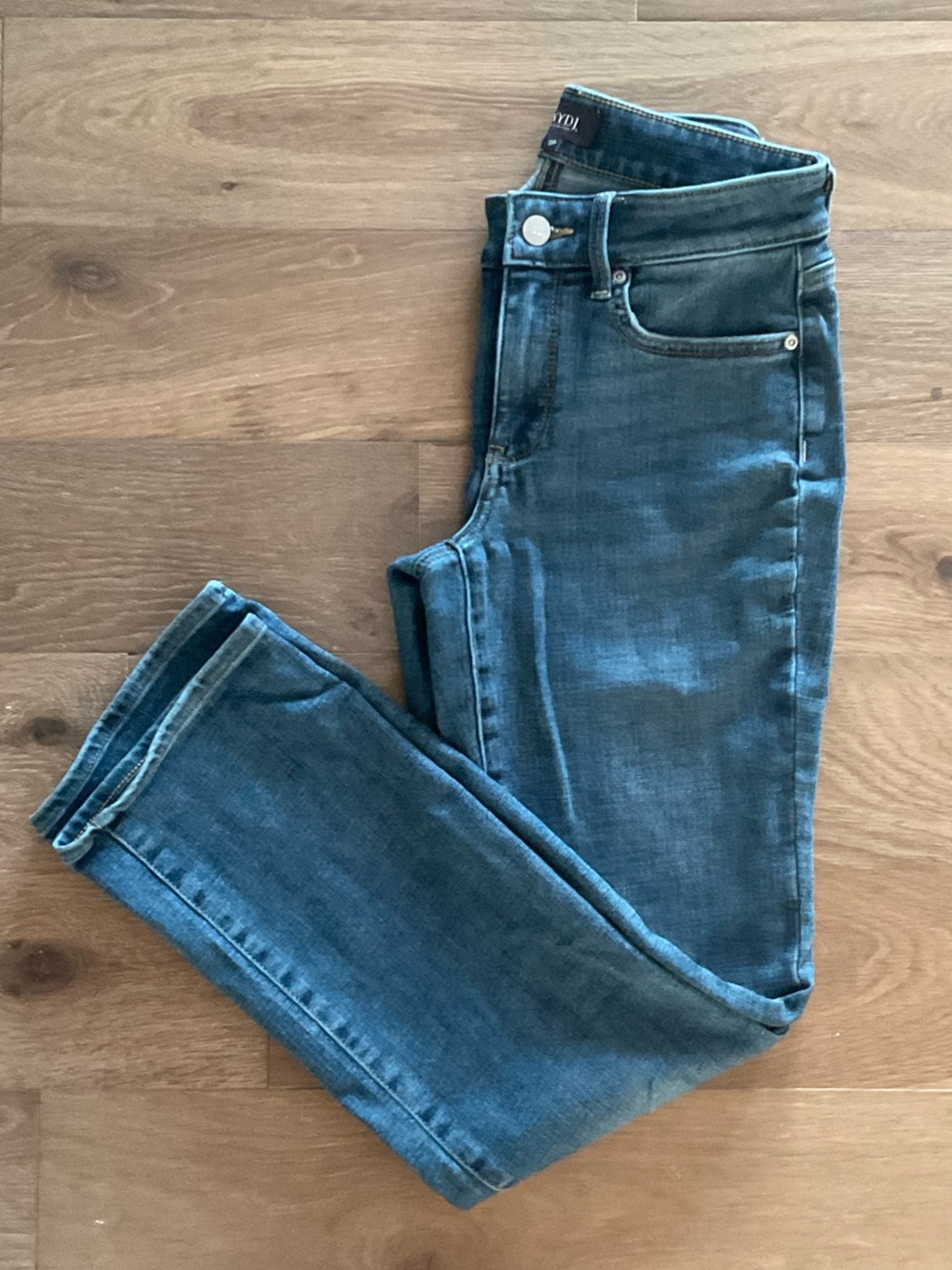 NYDJ Medium Blue Straight-Leg Jeans